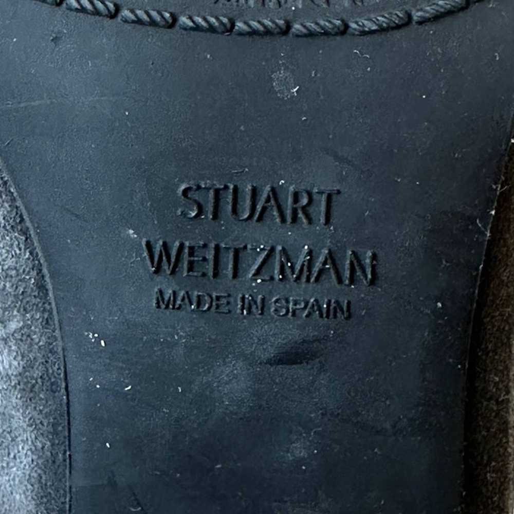 Stuart Weitzman Boots Gray Suede Chelsea Ankle Bo… - image 6