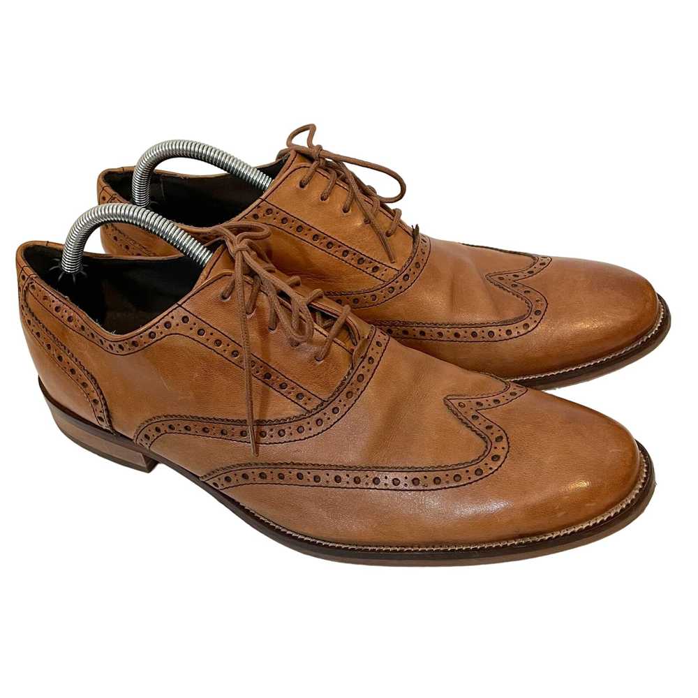 Cole Haan Leather Wingtip Oxfords Dress Shoes Bro… - image 1