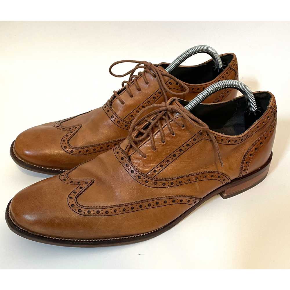 Cole Haan Leather Wingtip Oxfords Dress Shoes Bro… - image 3