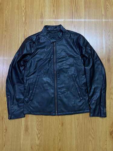 Leather Jacket × Uniqlo Uniqlo Slim Fit Leather B… - image 1
