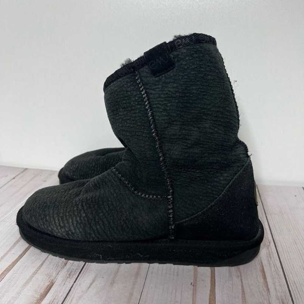 Emu Black Shearling Lined Suede Leather Boots - image 1