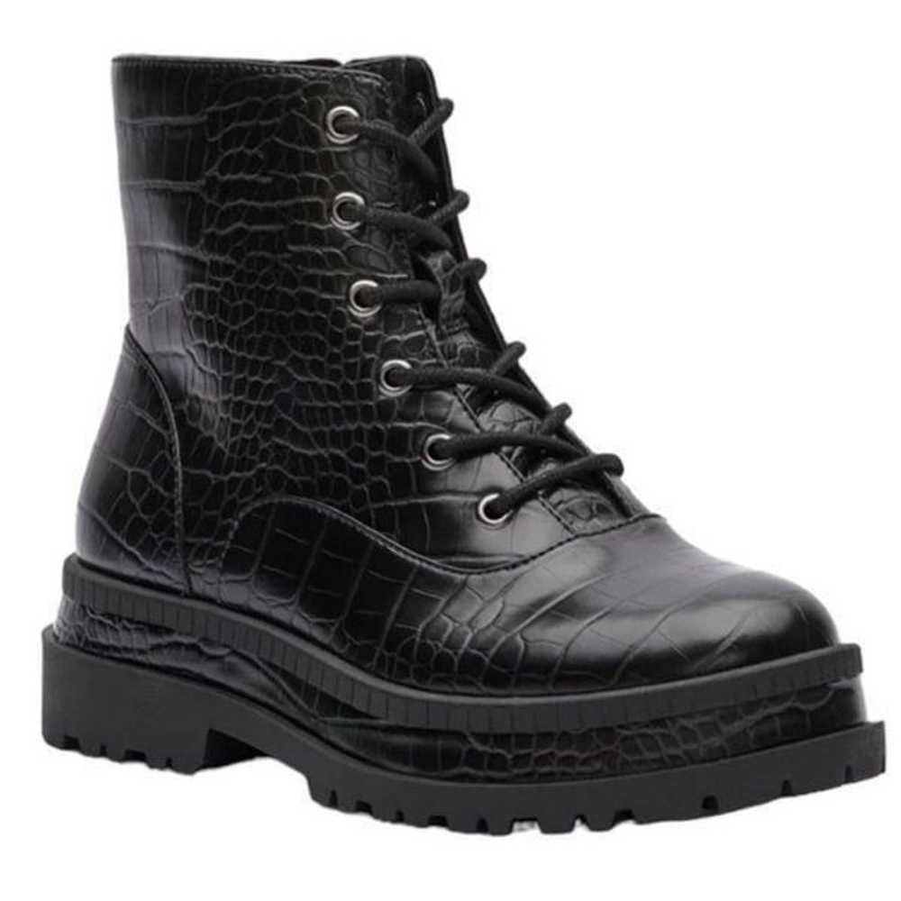 Jessica Simpson Black Combat Boots(Size 8M) - image 1