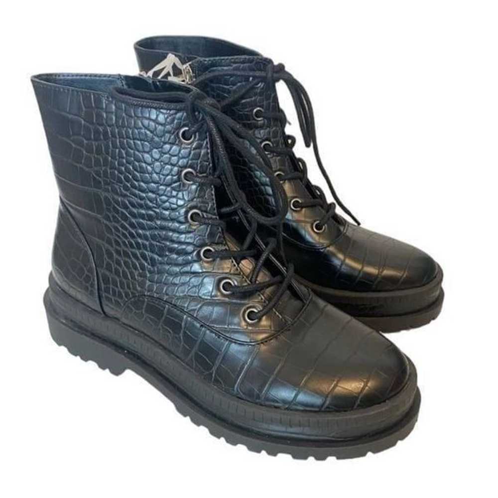 Jessica Simpson Black Combat Boots(Size 8M) - image 7