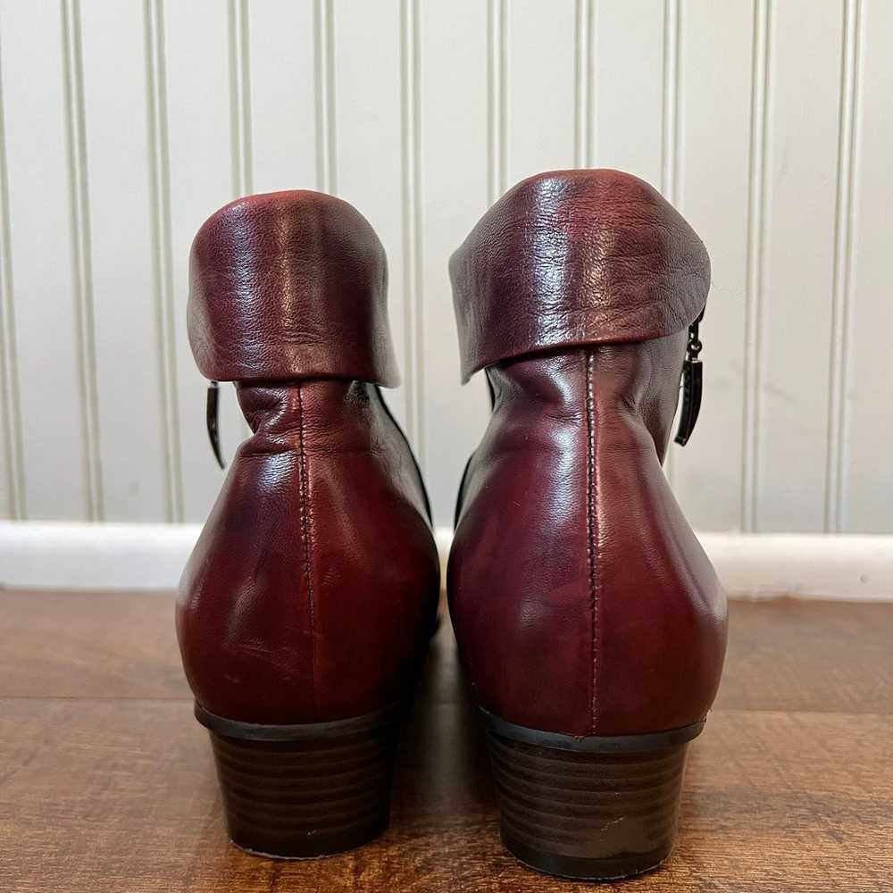 Spring Step Stockholm Bordeaux Red Leather Ankle … - image 5