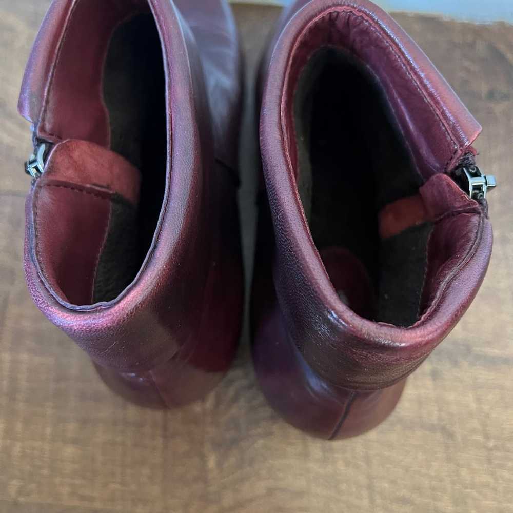Spring Step Stockholm Bordeaux Red Leather Ankle … - image 6