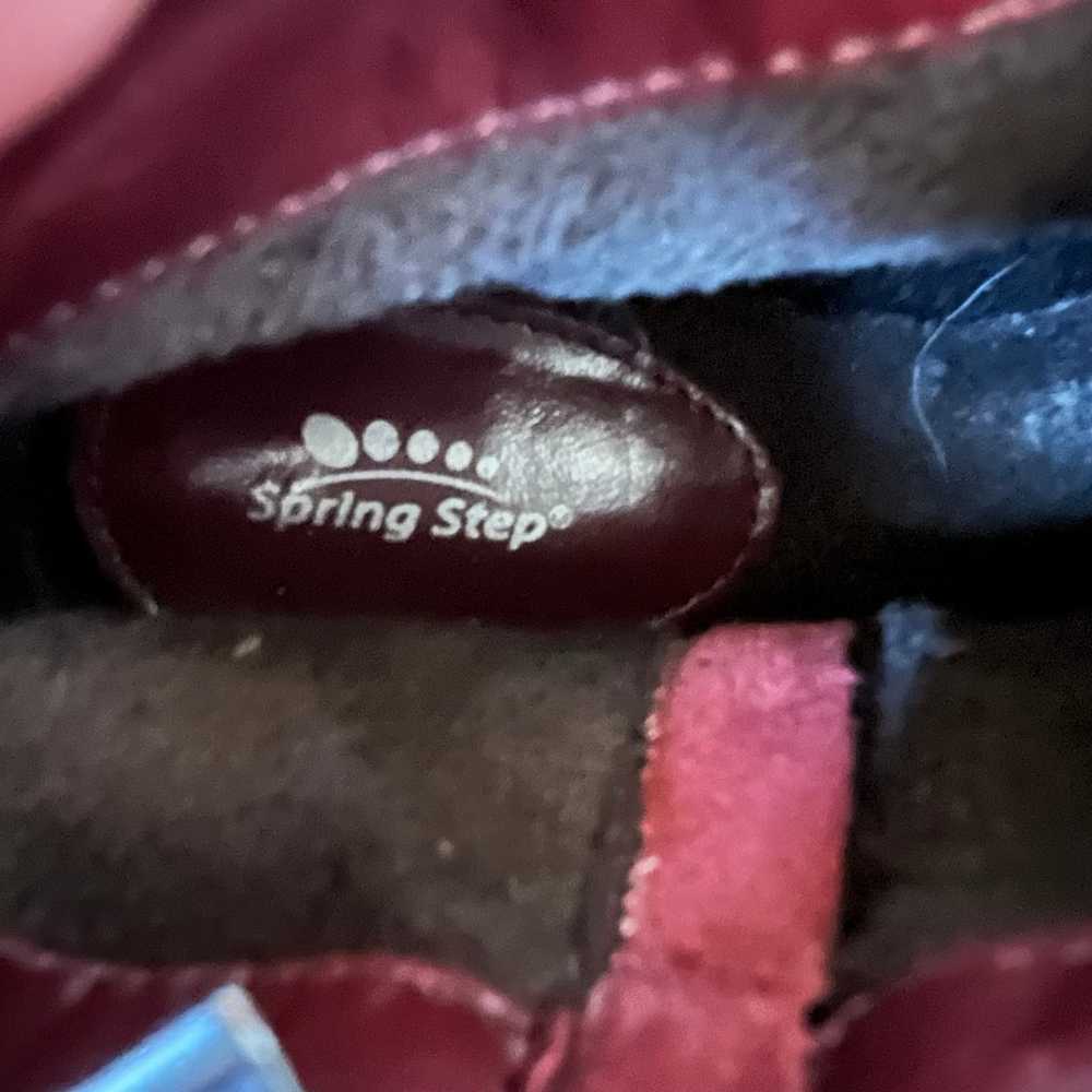 Spring Step Stockholm Bordeaux Red Leather Ankle … - image 8