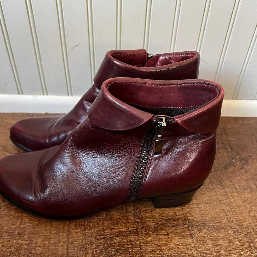 Spring Step Stockholm Bordeaux Red Leather Ankle … - image 9
