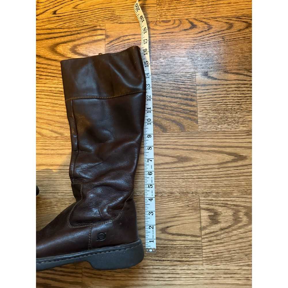 BORN Brown Leather Boots Size 7.5 - image 2