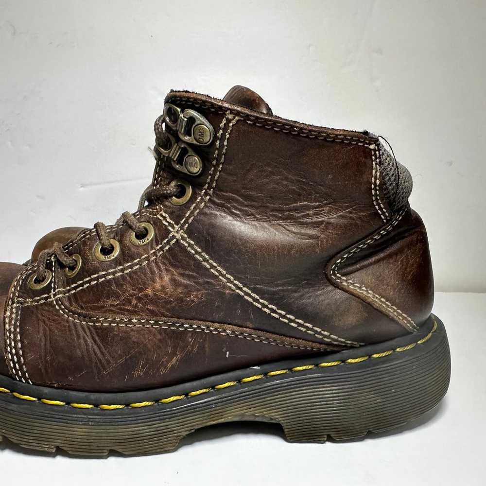 VTG Doc Dr Martens 8A07 Brown Lace-Up Leather Ank… - image 4