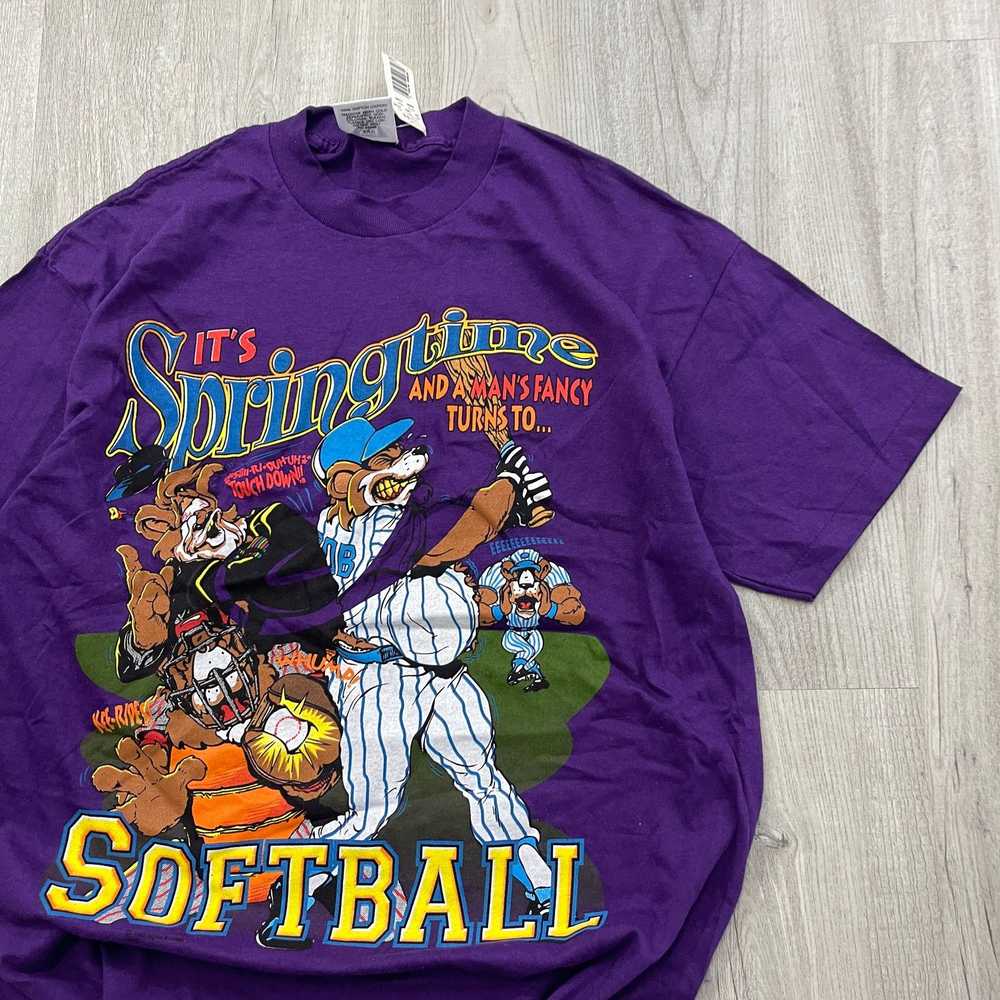 Vintage VINTAGE 90s Springtime Softball Single St… - image 2