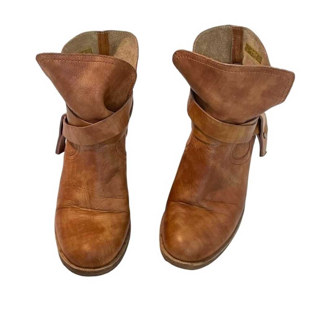 UGG Elora Leather Chestnut Short Booties Sz 7.5 - image 3
