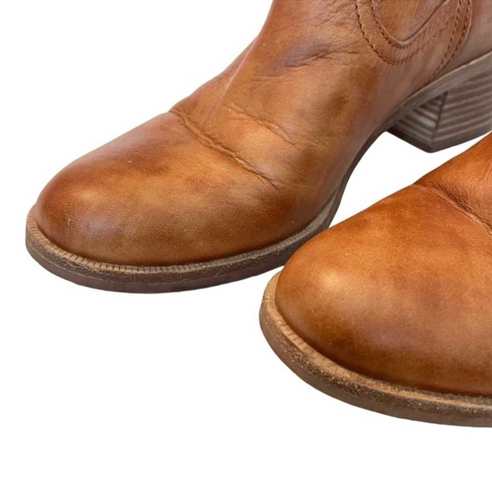 UGG Elora Leather Chestnut Short Booties Sz 7.5 - image 5