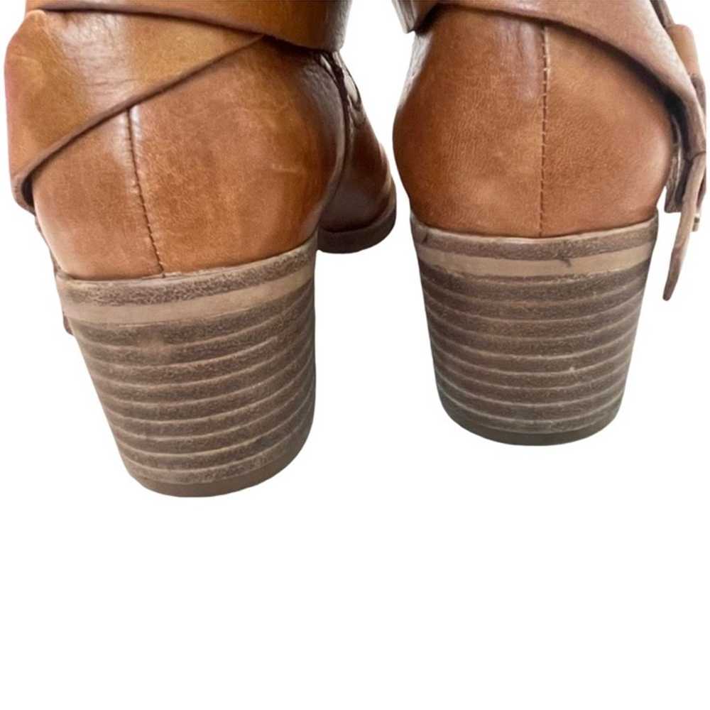 UGG Elora Leather Chestnut Short Booties Sz 7.5 - image 7