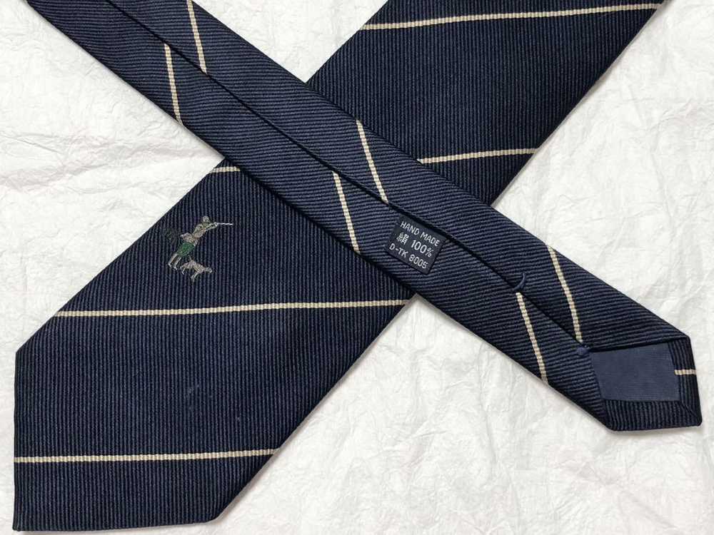 Burberry Authentic Necktie Tie 100% Silk Pheasant… - image 5