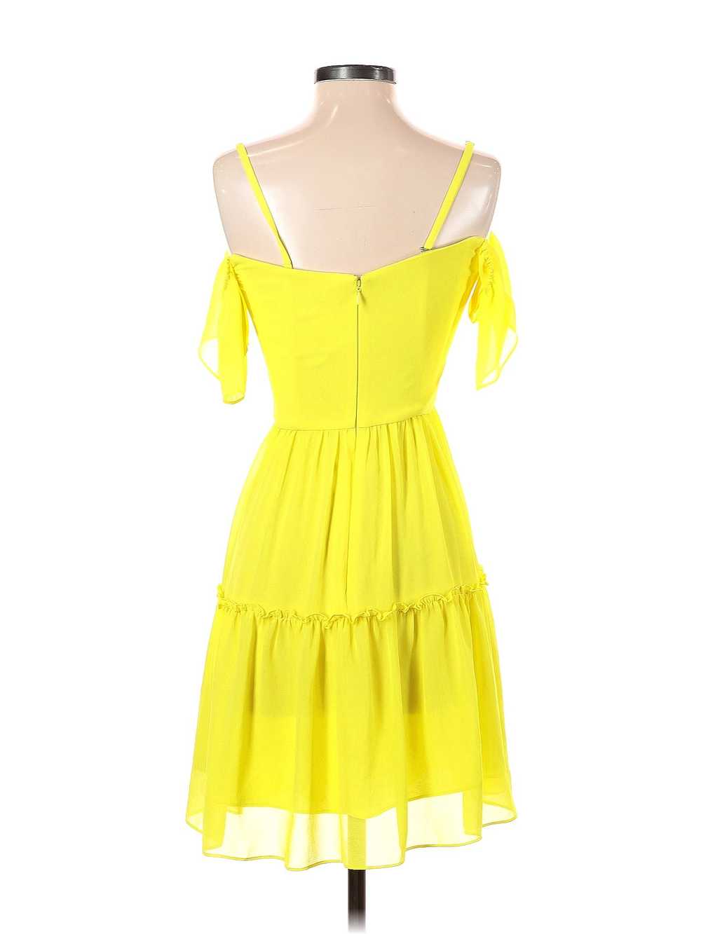 Dress the Population Women Yellow Casual Dress XS - image 2