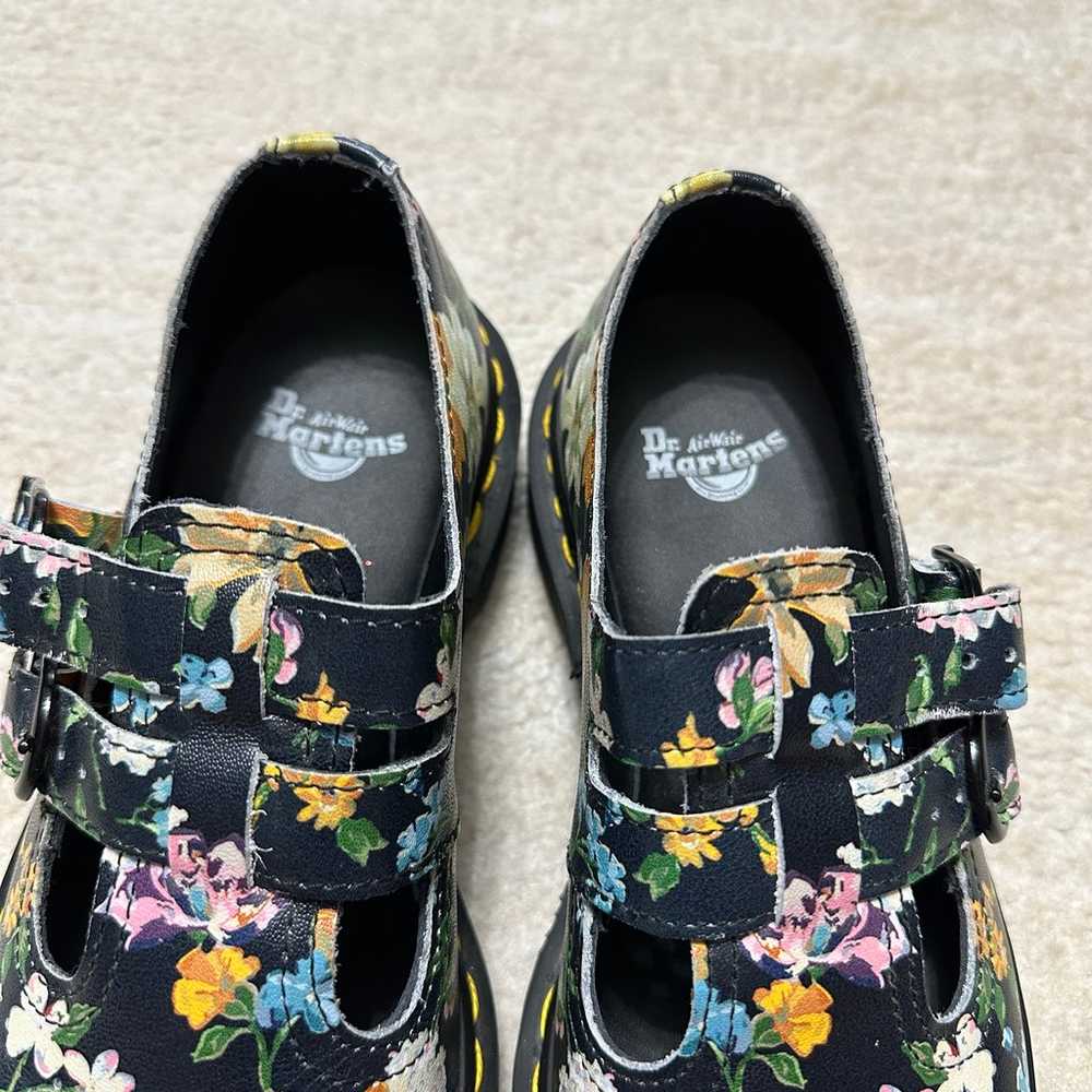 Dr. Martens Mary Jane's Black Floral Leather Boot… - image 5