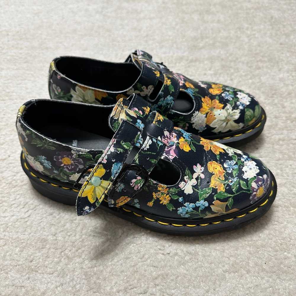 Dr. Martens Mary Jane's Black Floral Leather Boot… - image 6