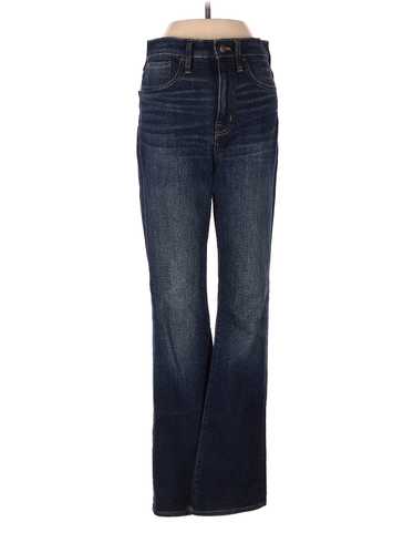 Madewell Women Blue Skinny Flare Jeans in Lasalle 