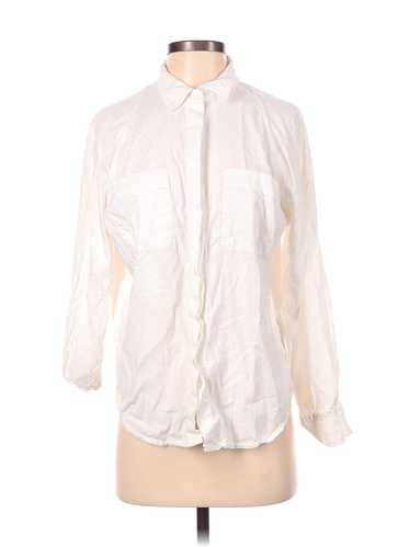 Universal Thread Women White Long Sleeve Button-D… - image 1