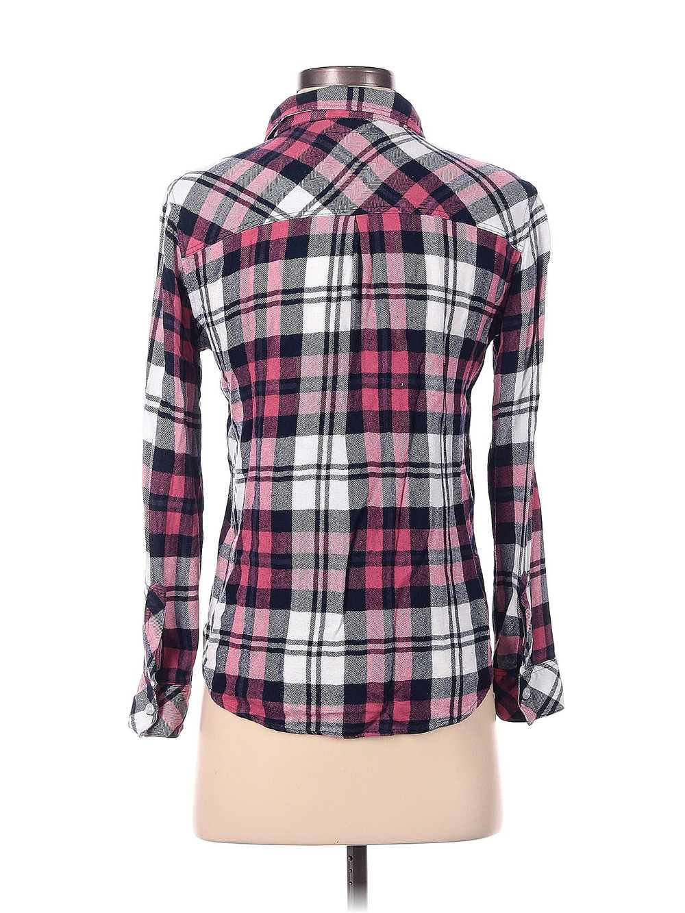 Rails Women Pink Long Sleeve Button-Down Shirt S - image 2