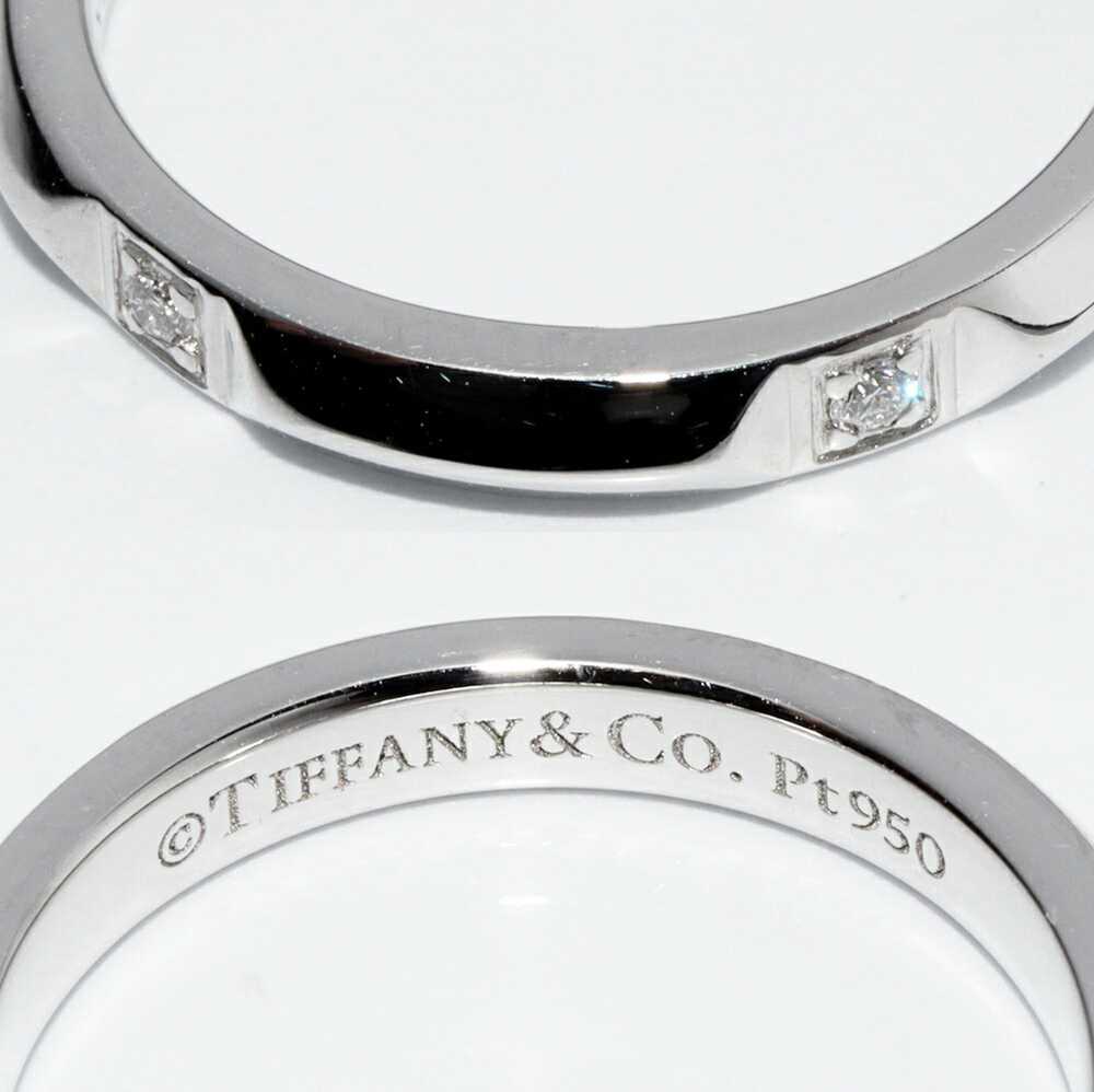 TIFFANY & Co. Ring Pt950 Diamond 5P (0.05ct) True… - image 4