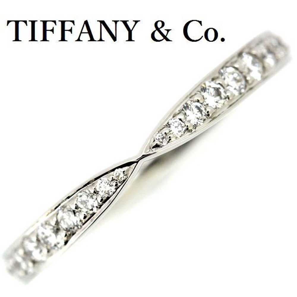 TIFFANY & Co. Harmony Bead Set Diamond Ring Pt950… - image 2