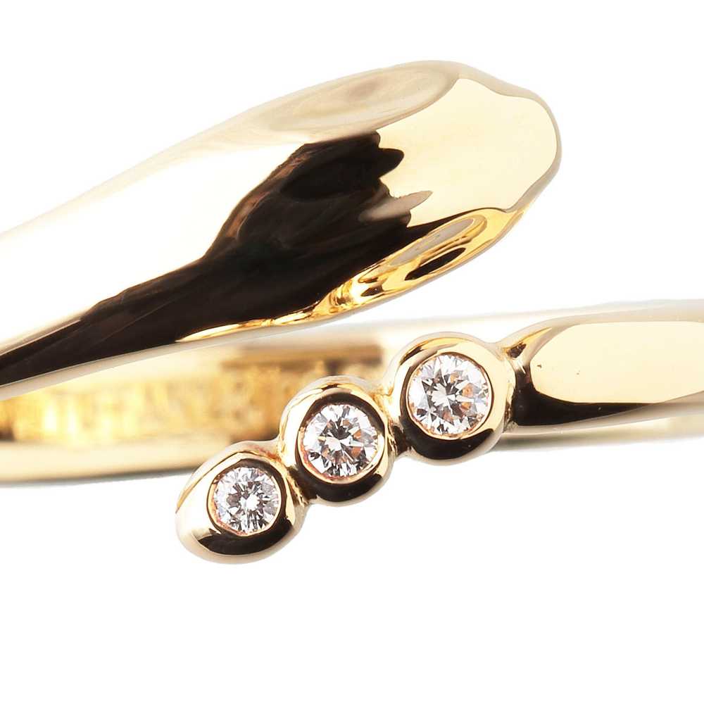 TIFFANY & Co. Snake Diamond Ring #7.25US 750YG 14… - image 2