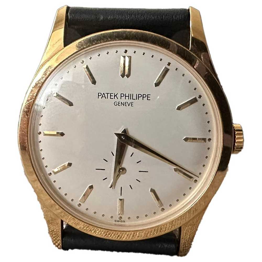 Patek Philippe Calatrava gold watch - image 1