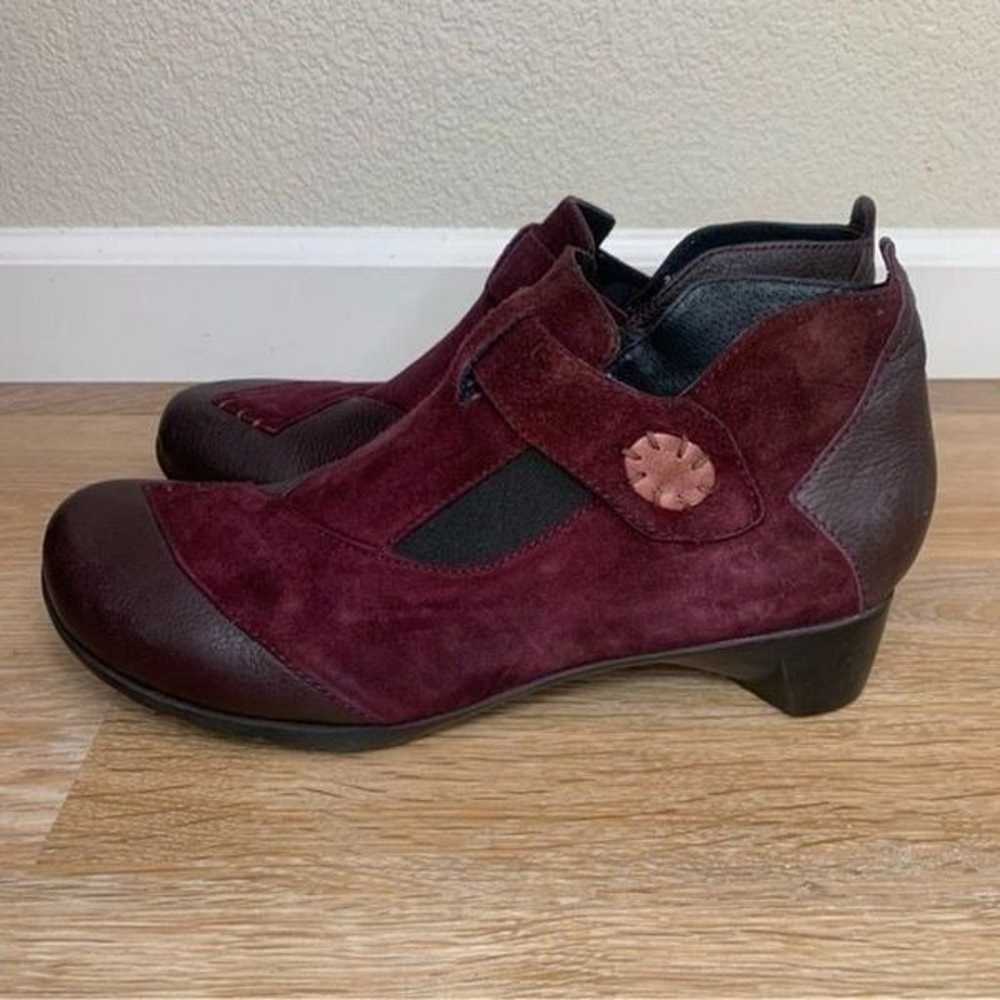 Wolky Namibia Wine Suede Upper Womens Ankle Boots - image 2