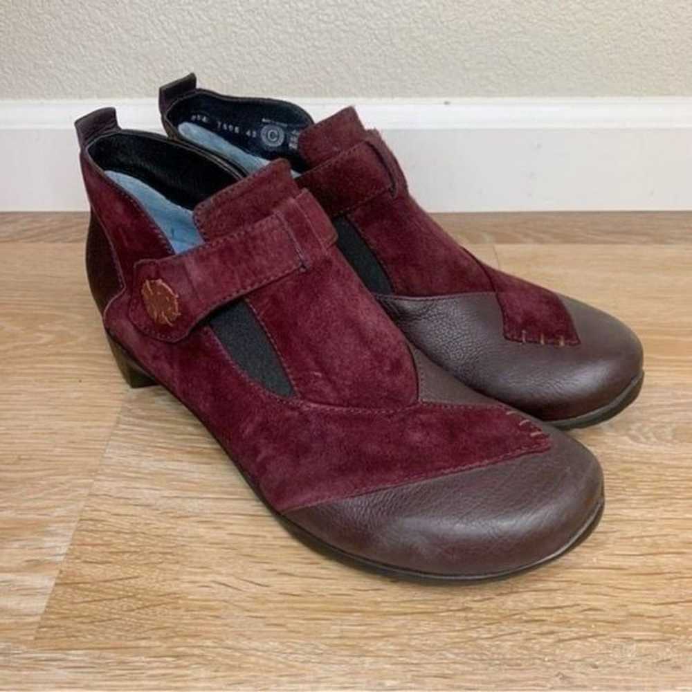 Wolky Namibia Wine Suede Upper Womens Ankle Boots - image 3