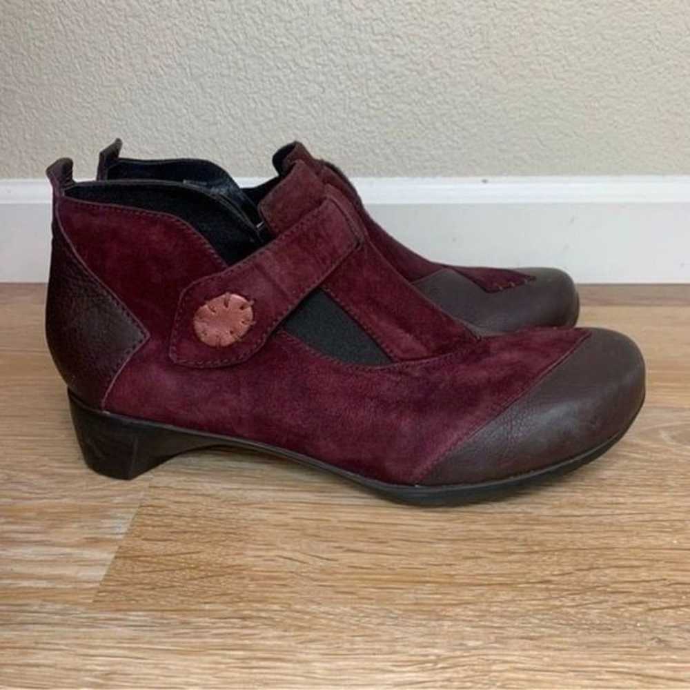 Wolky Namibia Wine Suede Upper Womens Ankle Boots - image 4