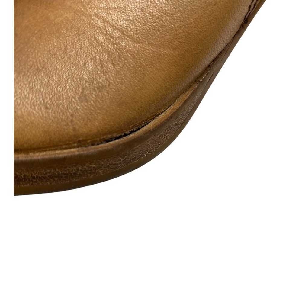 Candies Vintage Brown Leather Platform Chunky Hee… - image 7