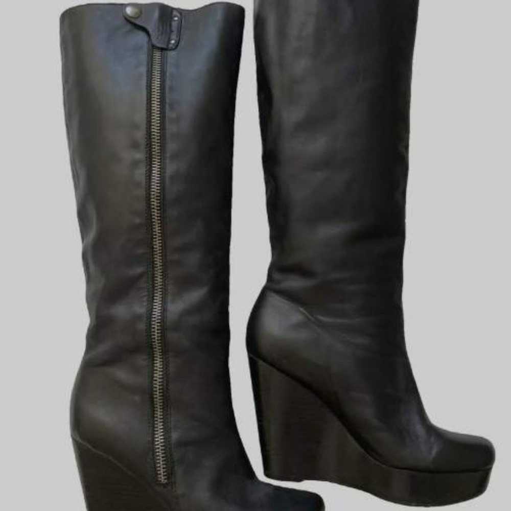 'LAVISH' Leather wedge boots by COACH - image 2