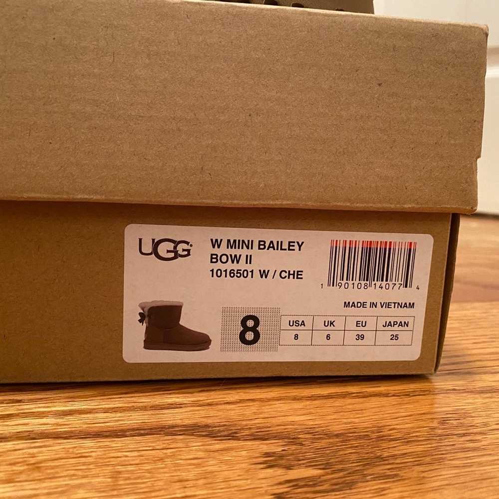 Like New Ugg Mini Bailey Bow II Boots - image 4