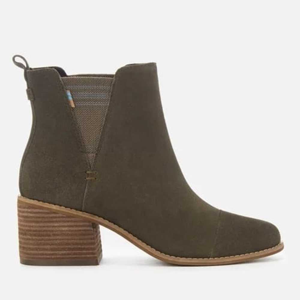 TOMS Womens Esme Suede Chelsea Boots - Tarmac Oli… - image 5