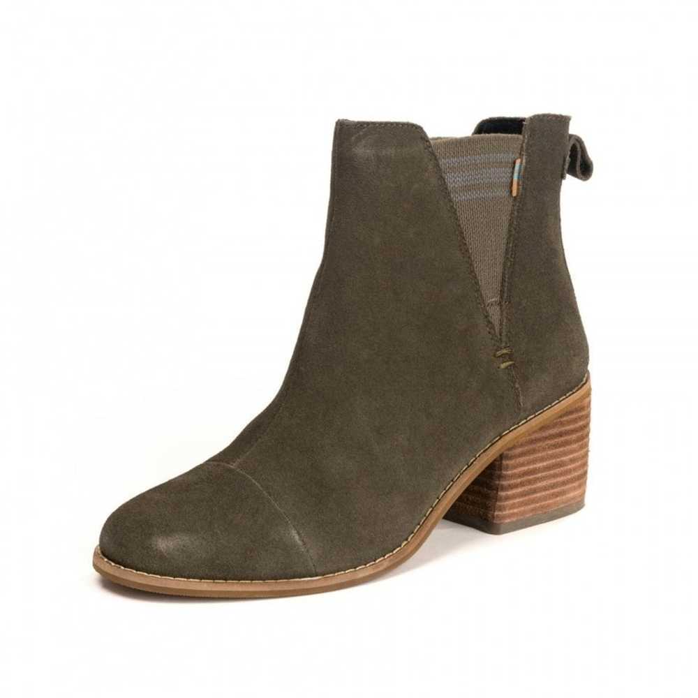 TOMS Womens Esme Suede Chelsea Boots - Tarmac Oli… - image 8