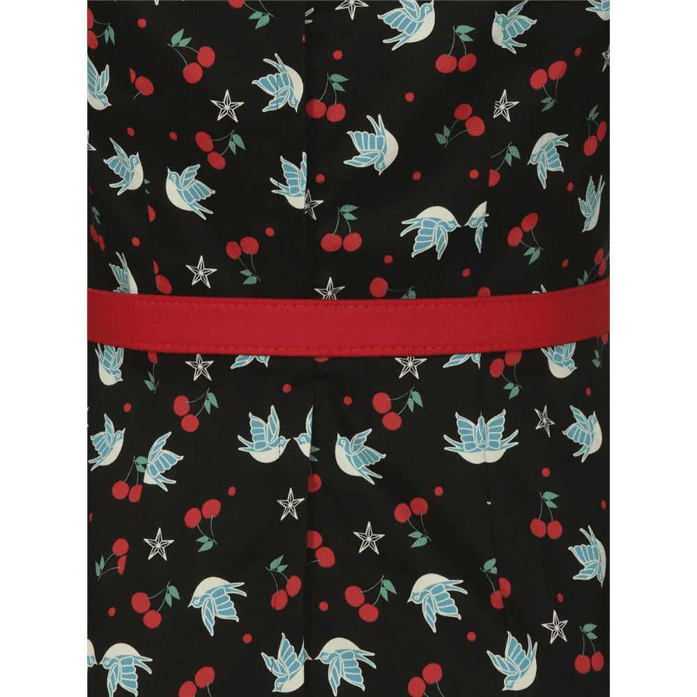 Collectif Meg Swallows & Cherries Pencil dress - image 3