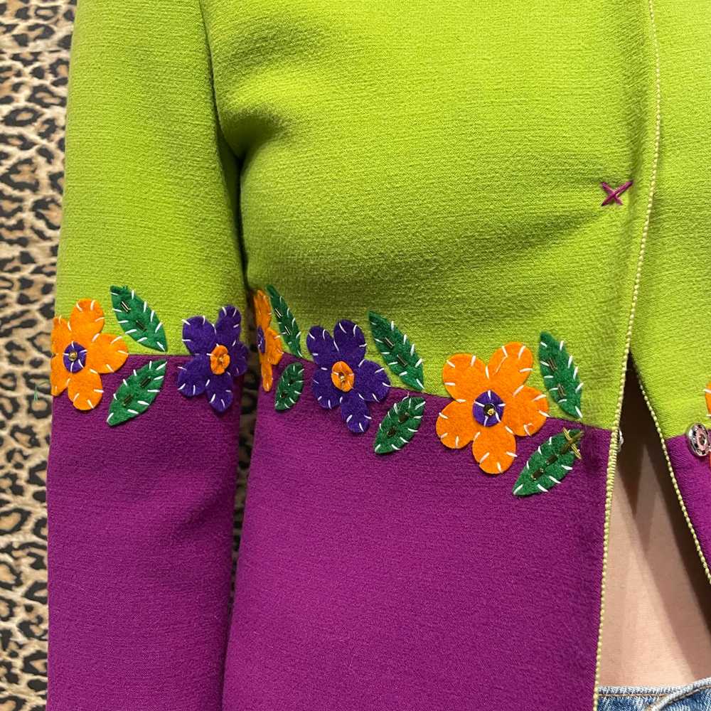Moschino Cheap and Chic Flower Evening Jacket - image 3