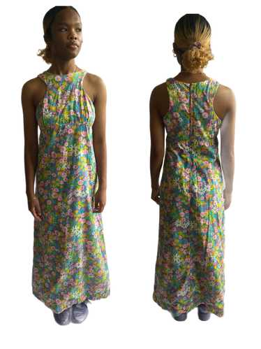 1960s/70s Floral Sleeveless Dress