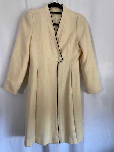 Cream Outlined with Navy Rope-Lined Jacket - image 1