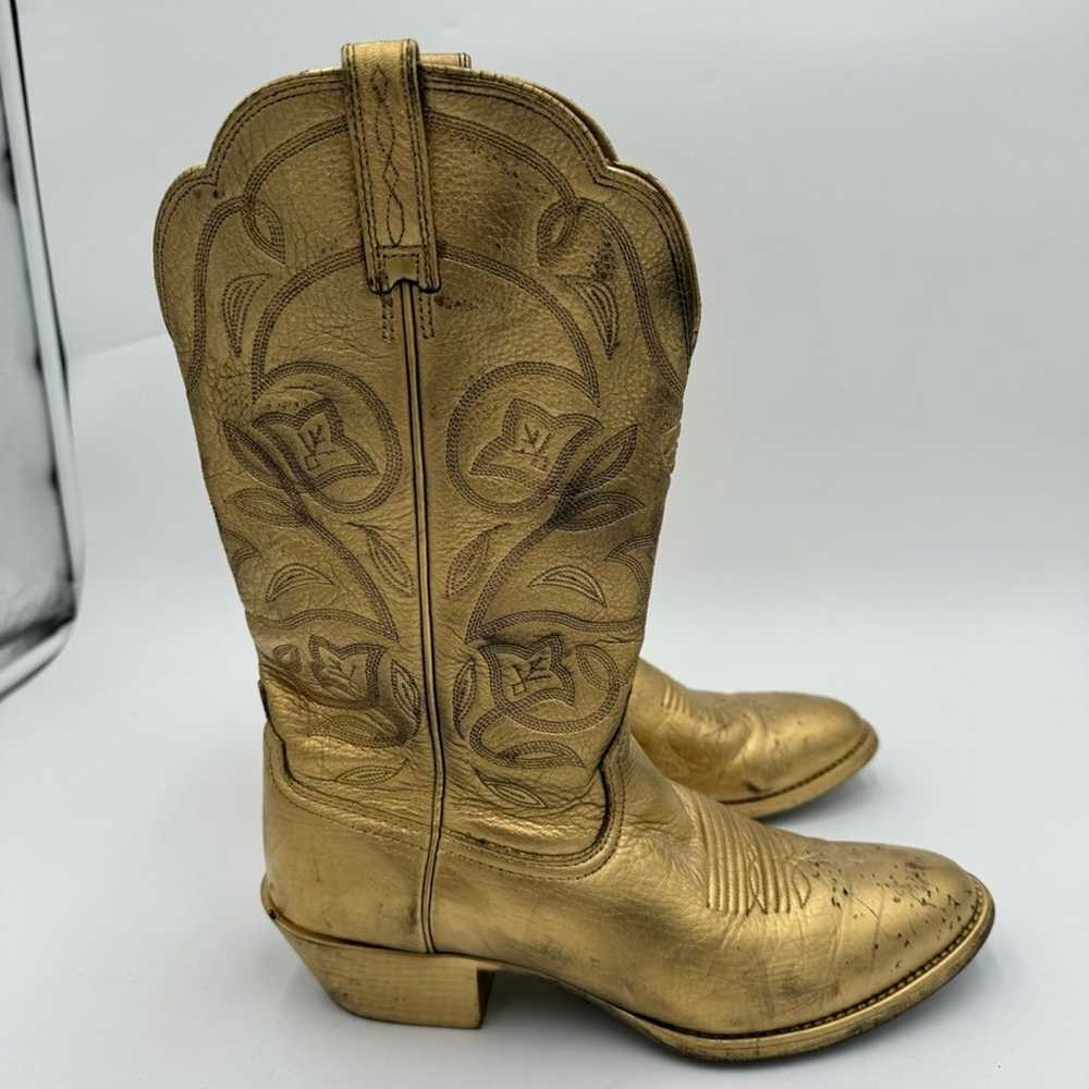 ARIAT Gold tailgate Distressed size 9B cowgirl Dr… - image 2