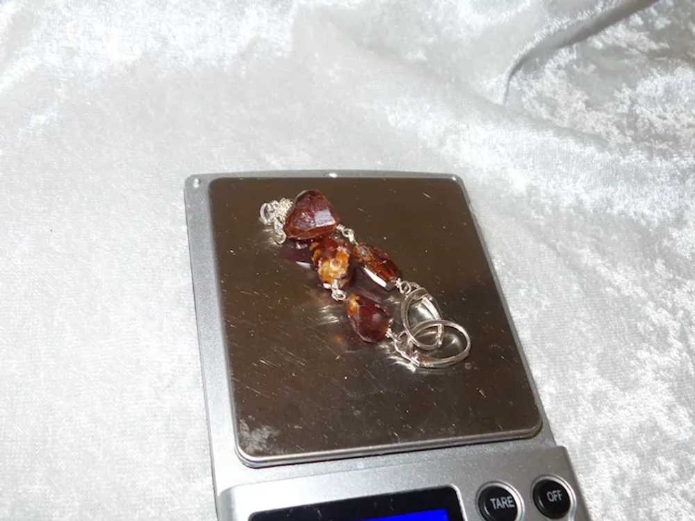 Hessonite Garnet Dangle Earrings - image 8