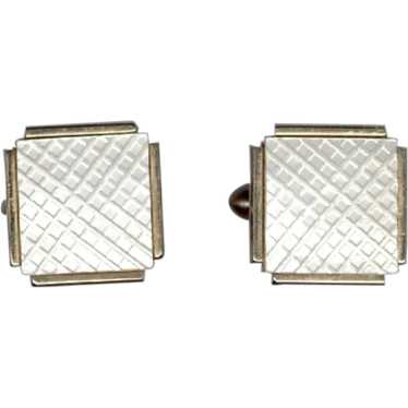 SWANK Iridescent Mother of Pearl CUFFLINKS