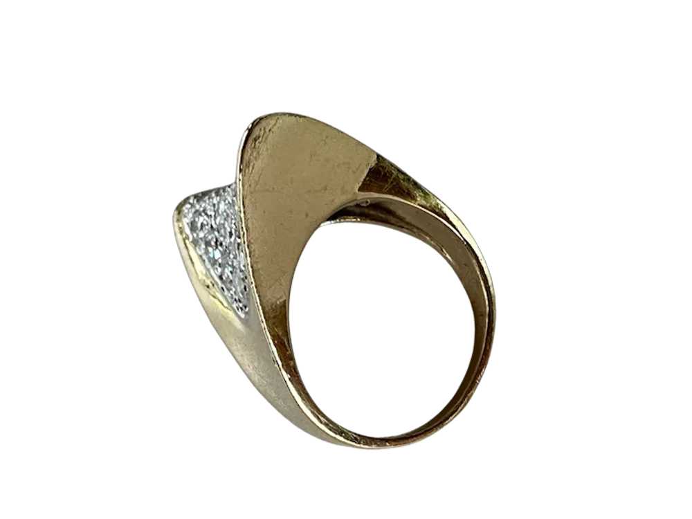 14K YG Fortune Cookie Ring with Diamonds - image 11