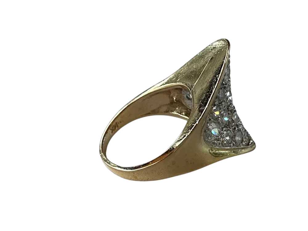 14K YG Fortune Cookie Ring with Diamonds - image 12