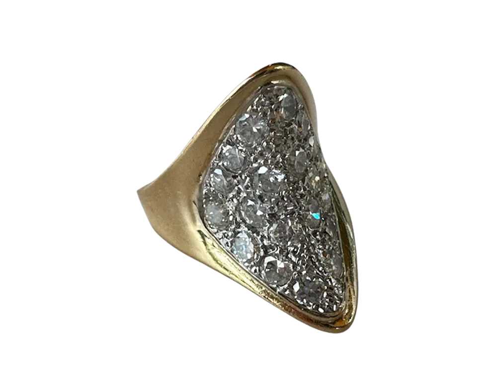 14K YG Fortune Cookie Ring with Diamonds - image 5