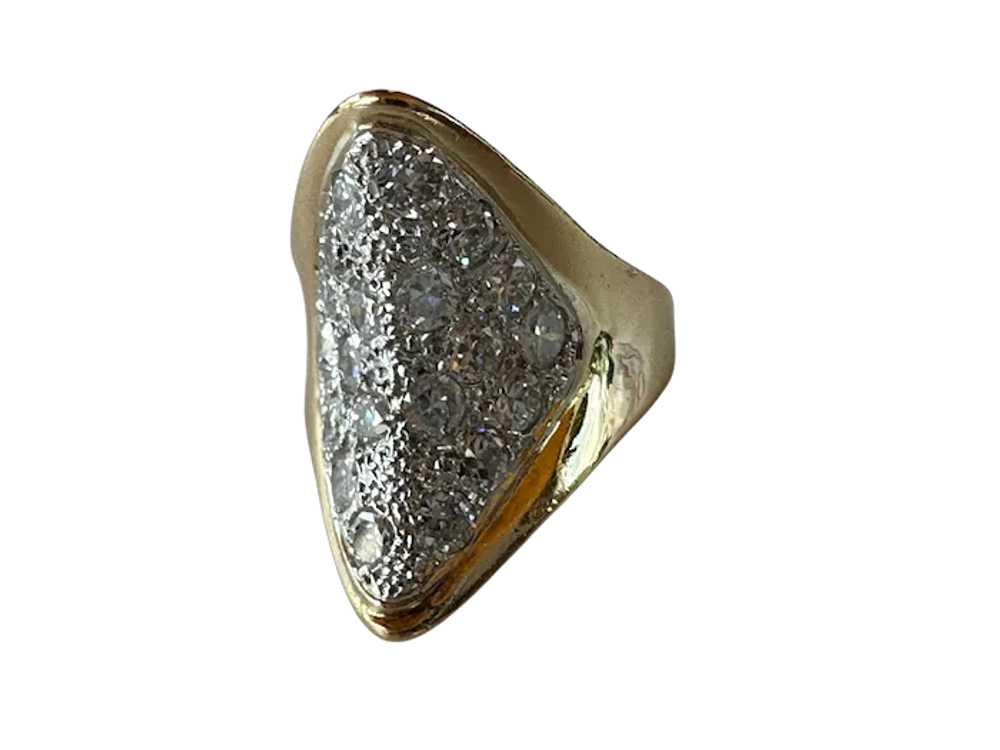 14K YG Fortune Cookie Ring with Diamonds - image 6