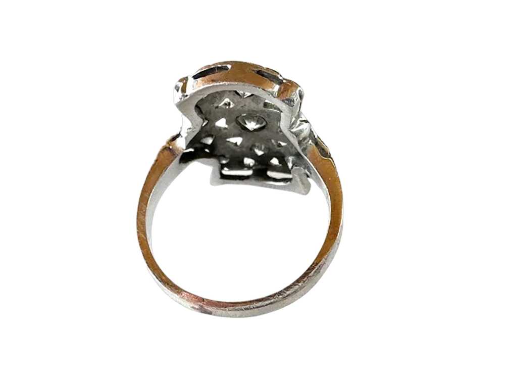 14K WG Diamond Shield Ring - image 6