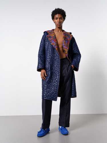 Missoni blue reversible mohair coat