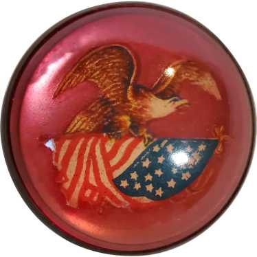 Vintage Patriotic Brooch/Scarf Pin with American … - image 1